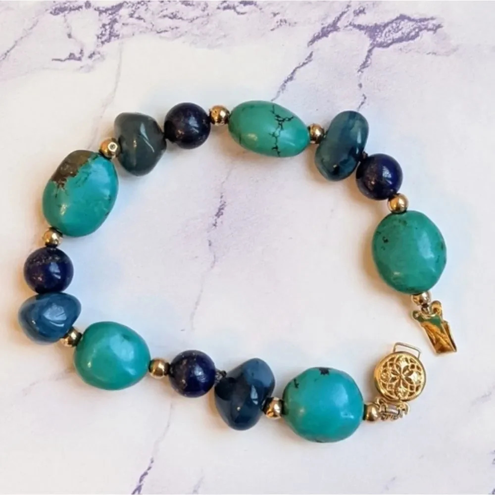 Turquoise  & Lapis Lazuli Bracelet